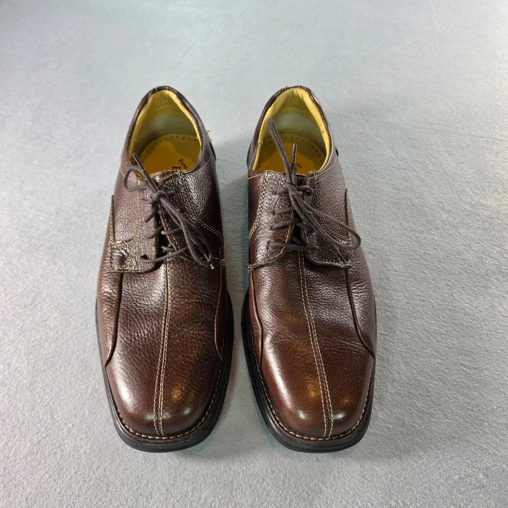 Studio Belvedere Bay Bridge Mens 8.5 D Brown Leather Bicycle Toe Oxford Brazil